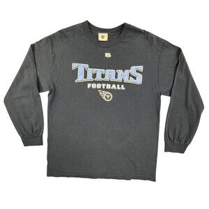 Vintage Tennessee Titans Shirt Mens Large Blue NFL Football Long Sleeve Tee Y2K